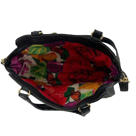 Leather Womens Black Shoulder Adjustable Strap Fashion Satchel Unbranded Handbag - Picture 3 of 8